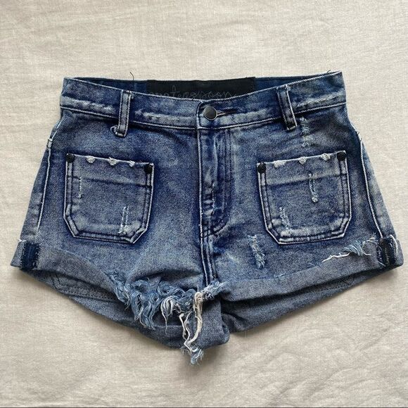 One Teaspoon Denim Shorts - Picture 2 of 8